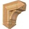 Ekena Millwork Legacy Arts and Crafts Rough Sawn Bracket w/ Offset Brace, Western Red Cedar, 8"W x 18"D x 18"H BKT0806X18X18LEC03RWR - alternate 1